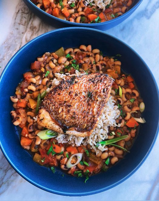 Red Snapper & Black Eye Peas